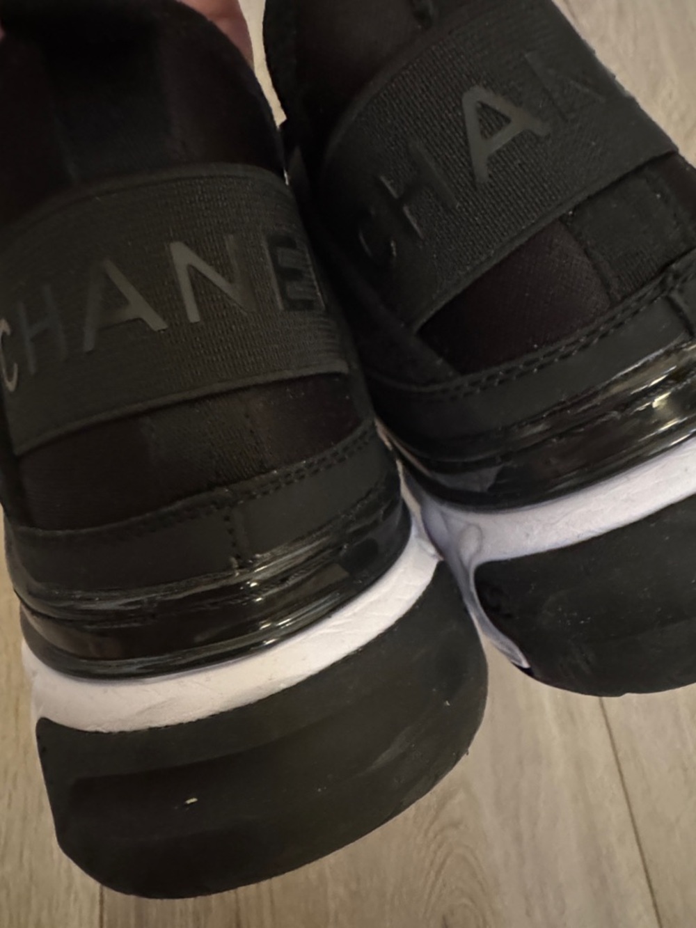 CHANEL Black and White Sneakers - Picture 5 of 7